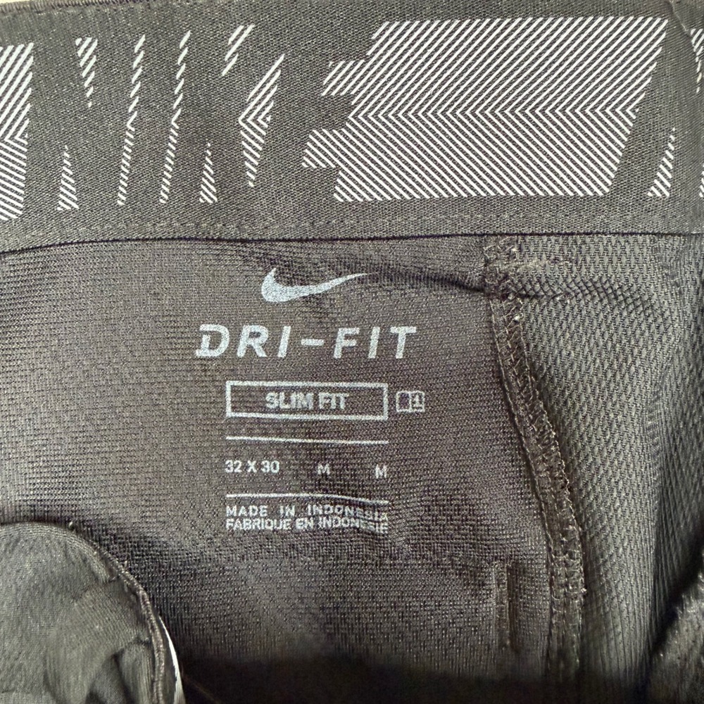 Nike Dri-FIT Slim Golf Pants Mens Medium Black Performance Trousers - Picture 5 of 13